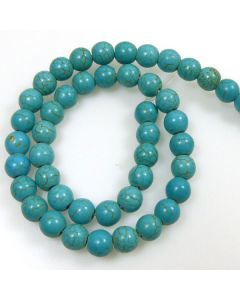 Turquoise (Reconstituted) 8mm Round Beads