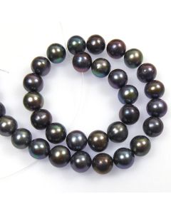 Freshwater Potato Pearl Black Peacock 7mm