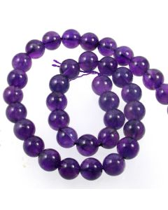 Amethyst 10mm Round Beads (Grade A)