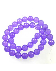 Jade (Light Violet) dyed 10mm Round Beads