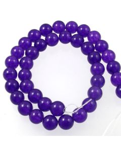 Purple Jade (dyed) 10mm Round Beads