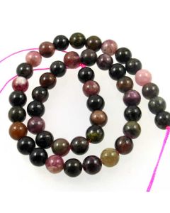 Tourmaline 8mm Round Beads