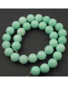 Jade (Amazonite) Dyed 12mm Round Beads