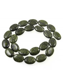 Russian Serpentine 13x18mm Oval Beads