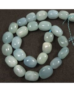 Aquamarine 8x12mm (approx) Sliced Nugget Beads