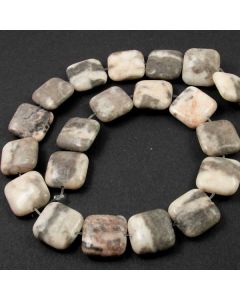 Pink Zebra Jasper Square Beads