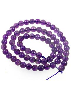 Amethyst 6mm Round Beads (Grade A)