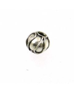 Bali 8x8.5mm  Large Hole (3mm) Bead BL04