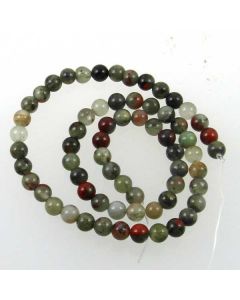 African Bloodstone (Seftonite) 6mm Round Beads