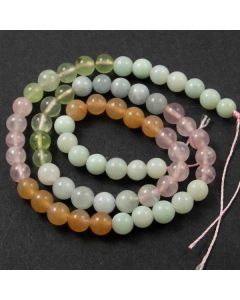 Beryl (multi stone) 6mm Round Beads