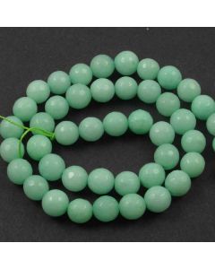 Jade (Amazonite) Dyed 8mm Faceted Round Beads