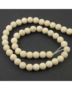 Fossil Stone MATT 8mm Round Beads