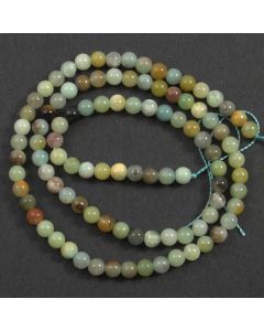 Chinese Amazonite (Multi-colour) 4mm Round Beads