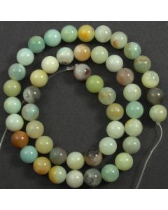 Chinese Amazonite (Multi-colour) 8mm Round Beads