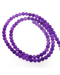 Malay Jade (Dyed Amethyst Quartzite) 4mm Round Beads