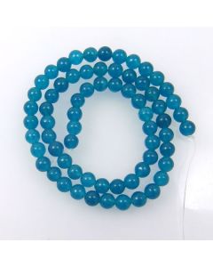 Malay Jade (Dyed Apatite Blue Quartzite) 6.5mm Round Beads