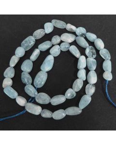 Aquamarine 6-8mm (approx) nugget Beads