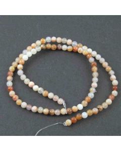 Natural Australian Agate 4mm Round Beads