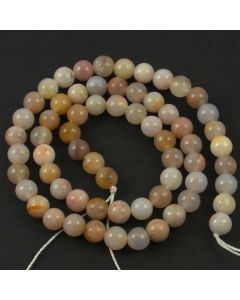 Natural Australian Agate 6mm Round Beads