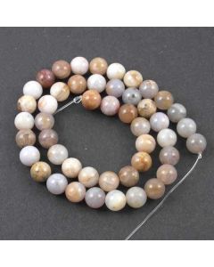 Natural Australian Agate 8mm Round Beads