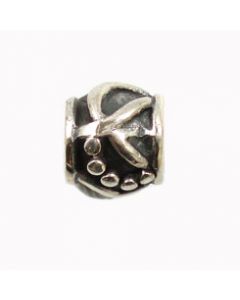 Bali 8x7mm Large Hole (4mm) Bead