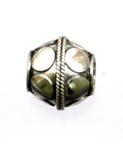 Bali 11x10mm Large Hole (5mm) Bead BL11