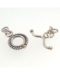 Bali Sterling Silver Toggle Clasp