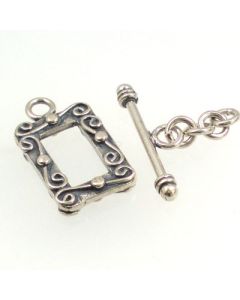 Bali Sterling Silver Toggle Clasp