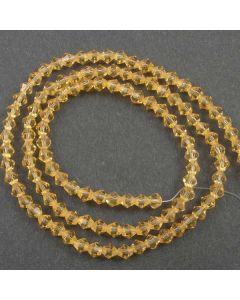 Golden Champagne Faceted Glass Beads 4mm BICONE