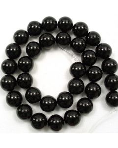 Black Onyx 12mm Round Beads