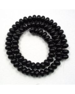 Black Onyx 5x8mm Rondelle Beads