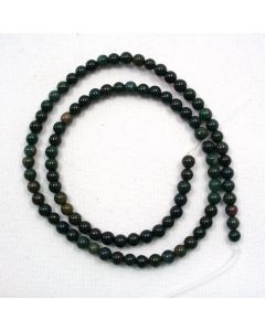 Bloodstone 4mm Round Beads