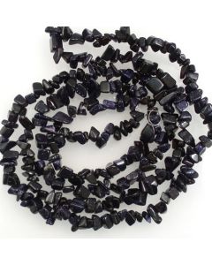 Blue Goldstone 5x8mm Chip Beads