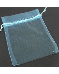 Organza Bags - Large Blue (Pack of Ten)