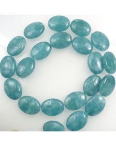 Blue Sponge Quartz (dyed) 13x18mm Oval Beads