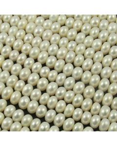 Natural Freshwater Button Pearl White 8-9mm