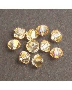  Swarovski® 4mm Crystal Brandy Bicone Xilion Cut Beads (Pack of 10)