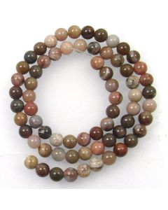 Petrified Wood 6mm Round Beads