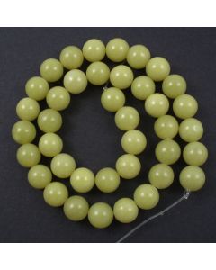 Butter Jade 10mm Round Beads