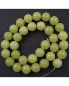 Butter Jade 12mm Round Beads