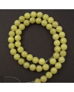 Butter Jade 8.5mm Round Beads