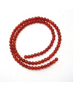 Carnelian 4mm Round Beads