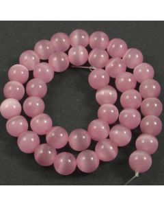 Cats Eye Beads - 9mm Pink