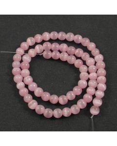 Cats Eye Beads - 5.5mm Pink