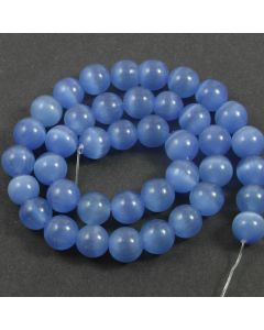 Cats Eye Beads - 9.5mm Blue