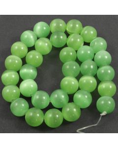 Cats Eye Beads - 11.5mm Green