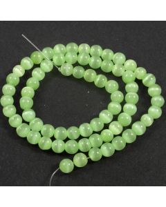 Cats Eye Beads - 5.5mm Spring Green