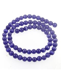 Cats Eye Beads - 5.5mm Lavender Blue