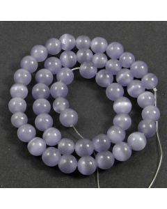 Cats Eye Beads - 7.5mm Light Amethyst