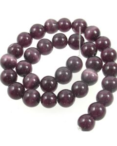 Cats Eye Beads - 11.5mm Deep Purple